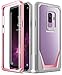 Poetic Galaxy S9 Plus Case, Guardian [Scratch Resistant Back] [360 Degree Protection] Full-Body Rugged Clear Hybrid Bumper Case with Built-in-Screen Protector for Samsung Galaxy S9 Plus Pink