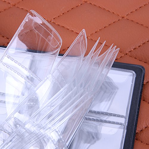 Whitelotous 120 Coin Storage Collecting Holders Penny Pockets Money Album Book (Blue) - Thumbnail 6
