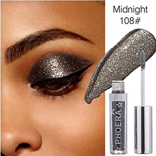 Piikee New Cosmetic Make Up Eye Shadow Shimmer Eyeshadow Metals Glitter and Glow Liquid Eyeshadow Liquid Eyeliner Eye Highlighter