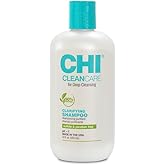 CHI CleanCare Clarifying Shampoo, Deeply Cleanses Hair & Scalp, Removes Build Up & Restores Moisture To Hair, Sulfate, Paraben, & Cruelty-Free, 12 Oz