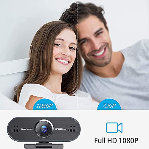 Upgraded 60FPS cam, Ultra Smooth 1080P  Camera with Microphone