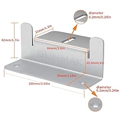 SUNMAK 4 Units per Set Solar Panel Mounting Z