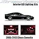 XtremeVision Chevy Corvette 2005-2013 (10 Pieces) Blue Premium Interior LED Kit Package + Installation Tool