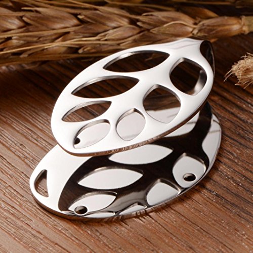 Sannysis Cover Case Clip Bracket for Bellabeat Leaf Nature Health Tracker Stainless Steel (Silver B)