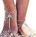 2Pcs Barefoot Sandal Turquoise Beads Anklet Tassels Beach Ankle Chain