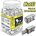Shielded Cat6 Connectors (50 PCS) RJ45 PassThrough Internal Ground FTP STP Connectors, Gold Plated 6 Micron 6&micro; 3 Prong Pins (Cat6 /50 PCS) primary