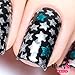 Whats Up Nails - Stars Vinyl Stencils for Nail Art Design (1 Sheet, 12 Stencils)