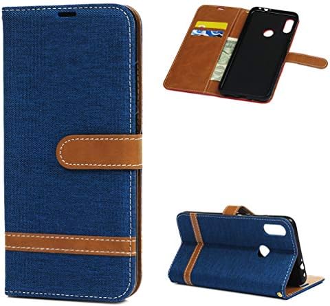 Nasuza For Xiaomi Redmi Note 7 Case, Splicing ShockProof PU Leather Flip Cover Notebook Wallet Case with Magnetic Closure Stand Card Holder ID Slot Folio Soft TPU Bumper Protective Skin