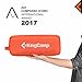 KingCamp Ultralight Camping Cot, Portable Folding Tent Camping Bed, Heavy Duty Sleeping Bed with Pillow for Adults Outdoor Backpacking Travel Hiking, Supports 350LBS, Orange