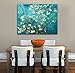 Wieco Art Huge Gallery Wrapped Giclee Canvas Print by Classic Van Gogh Reproductions, Almond Blossom Modern Canvas Wall Art Ready to Hang for Living Room Bedroom Home Office Decorations