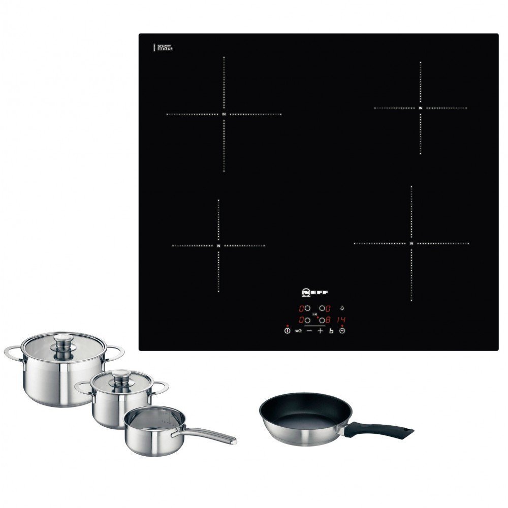Induction Hob & Pan set Bundle Neff T40B30X2 Electric 60cm Builtin
