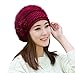 HINDAWI Women Girls Knitting Wool Snow Hat Crochet Winter Slouchy Beanie Skull Cap