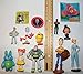 Toy Story 4 Movie Deluxe Cake Toppers Cupcake Decorations 13 Set with 10 Figures, Movie Stickers and TSRing Featuring Woody, Buzz and All new characters like Forky!