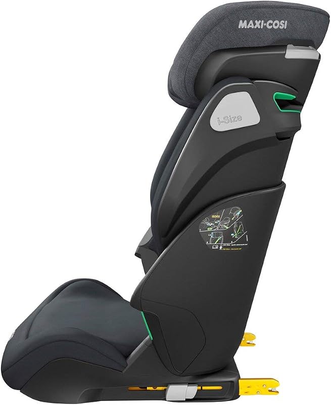 Kore i-Size Seggiolino auto per bambini 3,5 - 12 anni, 100 - 150 cm, ISOFIX, Altezza/Larghezza regolabile, Sistema di protezione laterale SPS Plus, Authentic Graphite