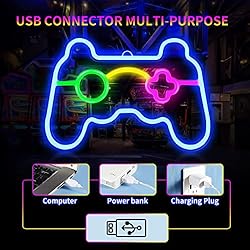 Game Neon Sign Gamepad Shape LED Neon Signs for