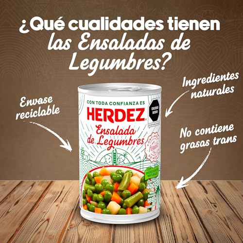 HERDEZ, ENSALADA DE VERDURAS, 400 GRAMOS