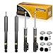 Maxorber Full Set 4 Pieces Shocks Struts Absorber Kit Compatible with Ford Mustang 1987 1988 1989 1990 1991 1992 1993 Shock Absorber