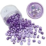 200pcs Lavender Sealing Wax Beads Octagon Wax Seal