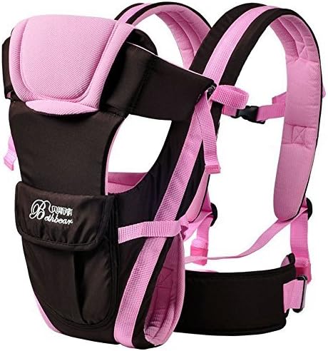 Baby & Child Carrier Baby Carrier Backpack Ventilate Adjustable Buckle Mesh Wrap(PINK)