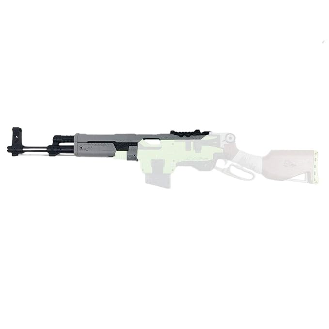 H0_V 3D-Gedrucktes Kit,Vordere Rohr Dekoration Set für Nerf Zombie Strike SlingFire Blaster