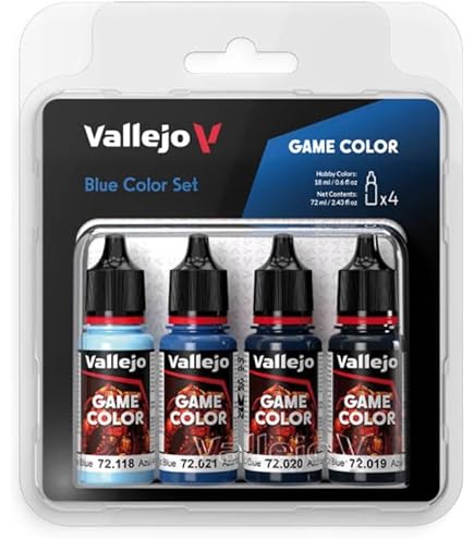 Vallejo Game Color Elfic Blue – 18 Ml Acrylfarbe, Für Miniaturen & Tabletop, Satter Blauton