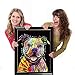 eZAKKA Diamond Painting Kits DIY 5D Pitbull Dog Diamond Art Kits Full Square Drill for Home Wall Decor, 8x10Inches/20x25cm