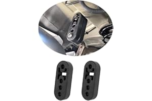 2PCS Adjustable 4 Hole Exhaust Hangers Car Gadget - 12mm Hole EPDM Shock Absorb Bushing Muffler Insulator Bracket Fits Car Tr