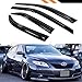 Cuztom Tuning JDM 3D Style Smoked Window Visor Vent Shade Compatible for Fits 2007-2011 Toyota Camry LE SE
