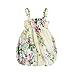 Baby Girl Toddler Dresses Cute Flower Print Sleeveless Strap Summer Sundress Clothes Outfits (Green, 6-12 Months)