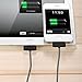 Airsspu iPhone 4S Cable,3Pack 6FT Long Nylon Braided 30-Pin USB Cord Charging and Sync Data Cable charger for iPhone 4/4S, iPhone 3G/3GS, iPad 1/2/3, and iPod(Black+White,6FT)