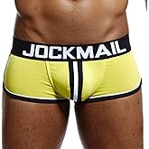 JOCKMAIL Men Open Back Underwear Men Boxer Shorts Cotton Backless boxer
