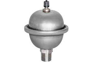 Eastman 2-Gallon Mini Thermal Expansion Tank, Stainless Steel Hammer Arrestor with 1/2 Inch Threaded Connection, 60008