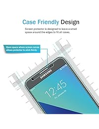 [4 Pack] Samsung Galaxy J7 2017 protector de visualización, LK [Vidrio Templado] con Garantía de reemplazo de por vida