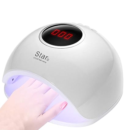 Lámpara LED para clavos, sensor automático inteligente UV de 72W para secadores de clavos,