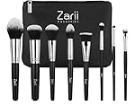 Makeup Brush Set by Zarii Cosmetics | Professional Essentials Kit with Airbrush Like Finish | Affordable Luxury for Women | 8 PCS + Cosmetic Bag | Best Quality Guaranteed