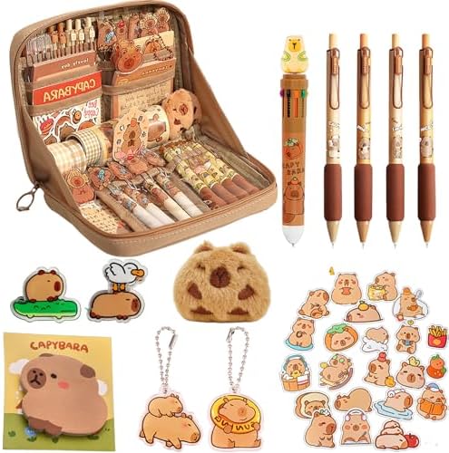 Amazon.com: GEDEUBAN Cute Capybara Pencil Case, Stationery Pouch