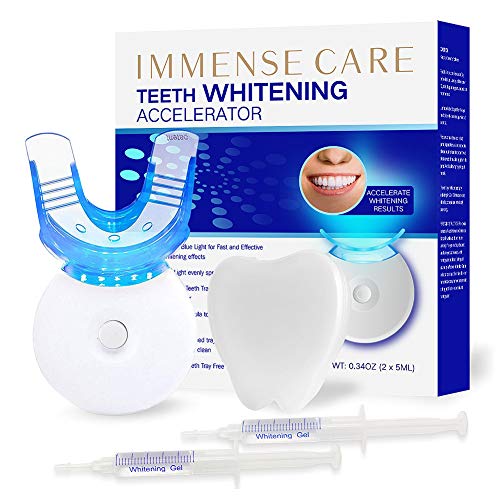 IMMENSE CARE Teeth Whitening Kit, Dental Teeth Whitening, Blue Light