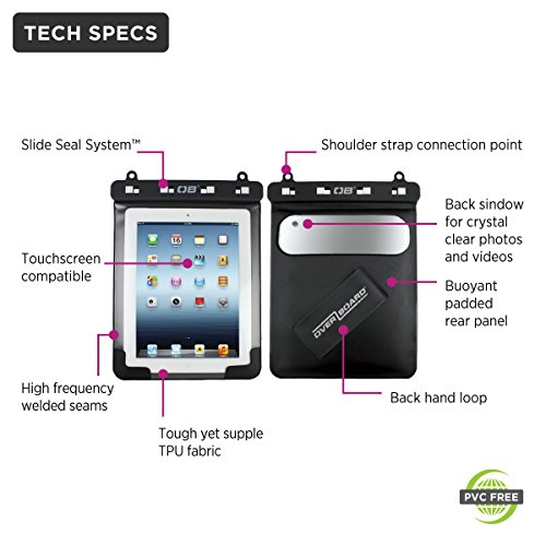 OverBoard Waterproof iPad Case, Black
