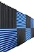 12 Pack Wedge Foam Blue Charcoal 1 Inch x 12