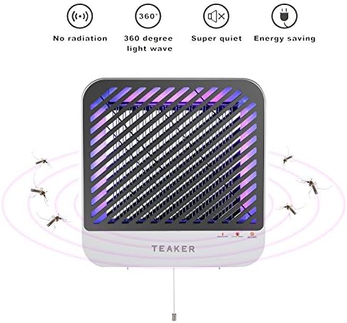 Teaker Bug Zapper With Powerful Electric Shock &amp; UV Light Indoor, Mosquito Lamp, Fly Killer, Insect Killer, Mosquito Killer, For Home's living room, Hotel, Restaurant