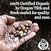 1 Lb Bag Organic Rye Grain Seeds - Rye Seed for Sprouting Rye Berries, Rye Seeds for Organic Rye Flour, Rye Meal, Rye Pasta, Marble Rye Bread, Rye Grain Berries, Cracked Rye Berries, and Rye Grass