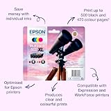 Epson 502XL Genuine High Yield Ink Cartridges Quad Pack Black Cyan Yellow view 2