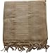 Army Universe Military Shemagh Arab Tactical Desert Keffiyeh Scarf, 100% Cotton Lightweight Head Wrap Cover (SOLID - Tan)