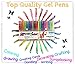 Amzing Colors Glitter Metallic Pastel and Neon Coloring Pens Set with Drawing ebook (Pack of 24)
