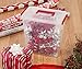 IRIS USA MLBH-290DD CLR/TR Cran 3PC Set Holiday Bow Box with Handle, 3 Pack, Clear/Red, 3 Pound