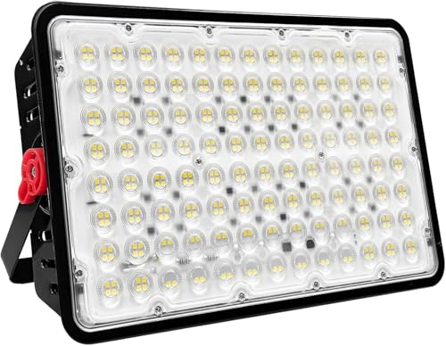 400W Reflectores Led Exteriores,con Interruptor, IP66 Water Proof, para Parques de Atracciones, Jardines, Garajes, Plazas, Fábricas, Estadios, Patios (Sin Enchufe)