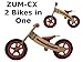 Zum CX Wooden Kids Balance Bike for Toddlers 3 4 5 and 6 Year Old, Toddler Bike, Glider Style Wood Frame, No Pedal, Mini Bike for Boys or Girlsthumb 1