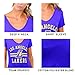 UNK NBA Women's T-Shirt V-Neck Relaxed Fit Short Sleeve Tee Shirt, Team Logo Color