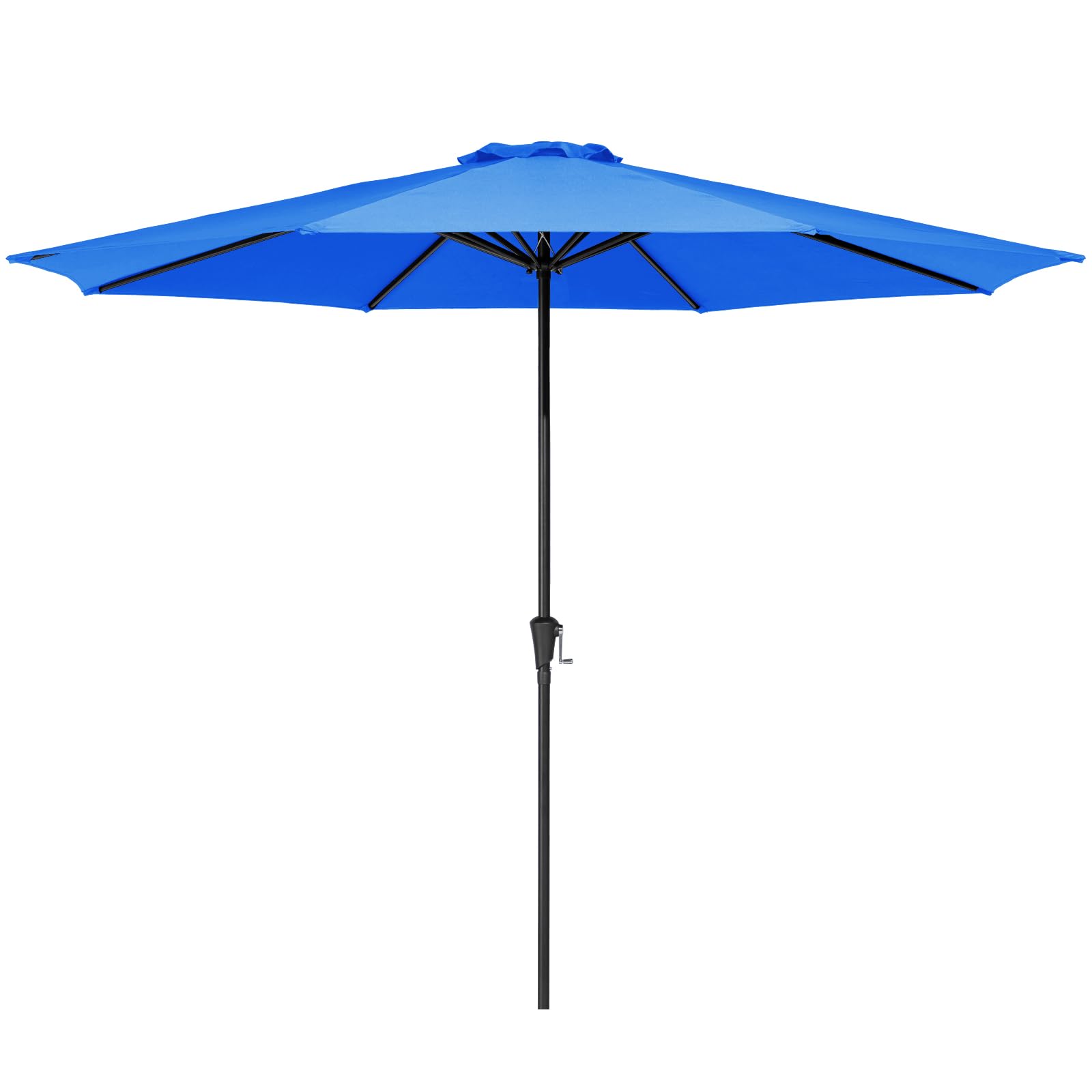Photo 1 of MEWAY 12ft Patio Umbrella Market Table Umbrella with Crank and 8 Sturdy Ribs Outdoor Umbrella for Deck,Garden,Pool and Backyard, Royal Blue