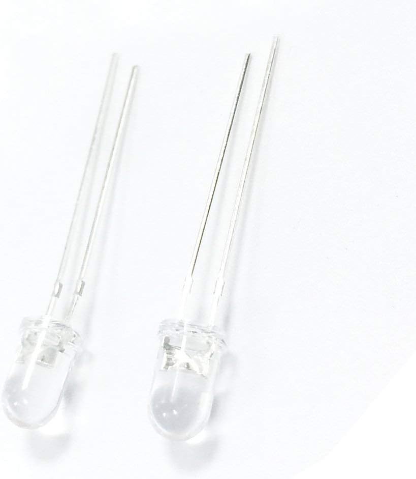 HiLetgo 20pcs Clear 5mm Head Phototransistor Photosensitive Light Sensitive Sensors, Small - Image 4